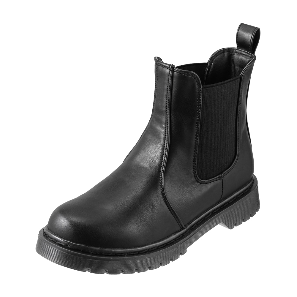 Zipper ジッパー 防水サイドゴアブーツ レディース ブラック | 靴