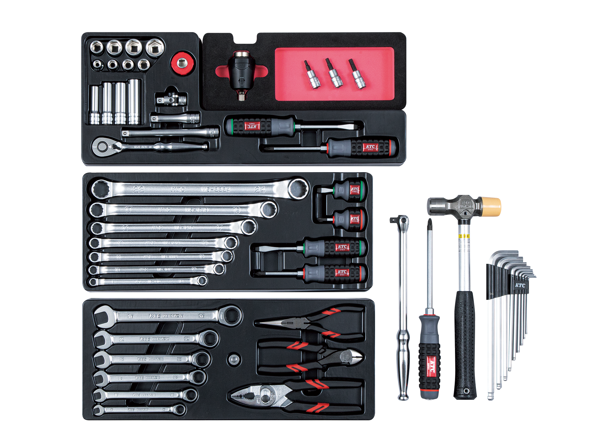 9.5sq.工具セット トルクルモデル（チェストタイプ）[57点] | KTC