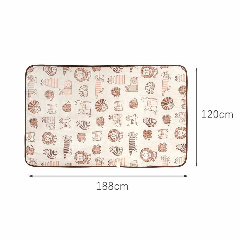 販売終了】電気毛布(掛け敷き)リサ・ラーソン188x120cmKDK-L501