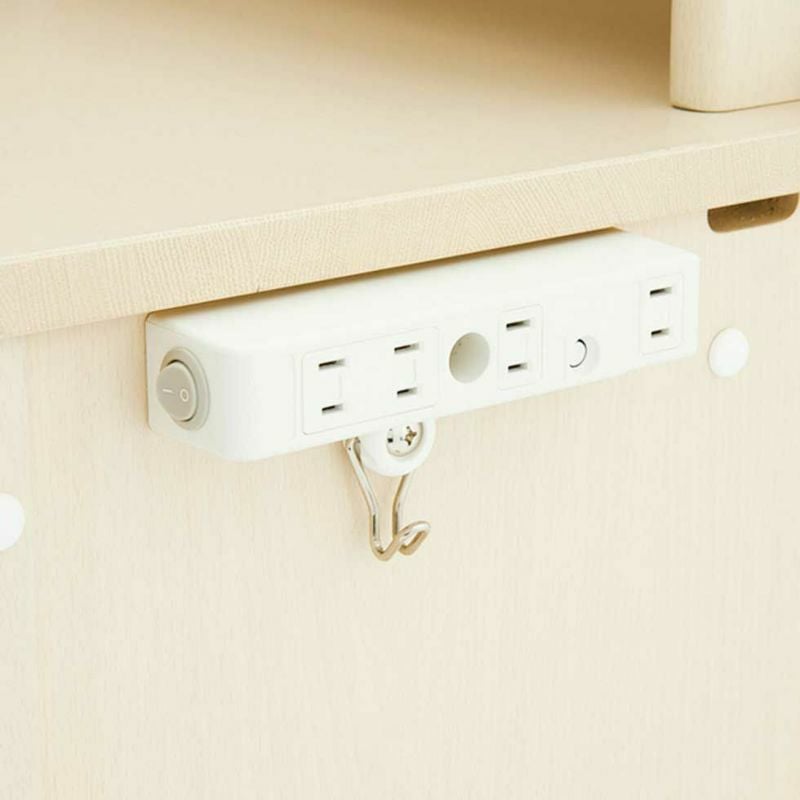 CDコンパクトステップアップデスクホワイトウォッシュ色CDR-985/CDR