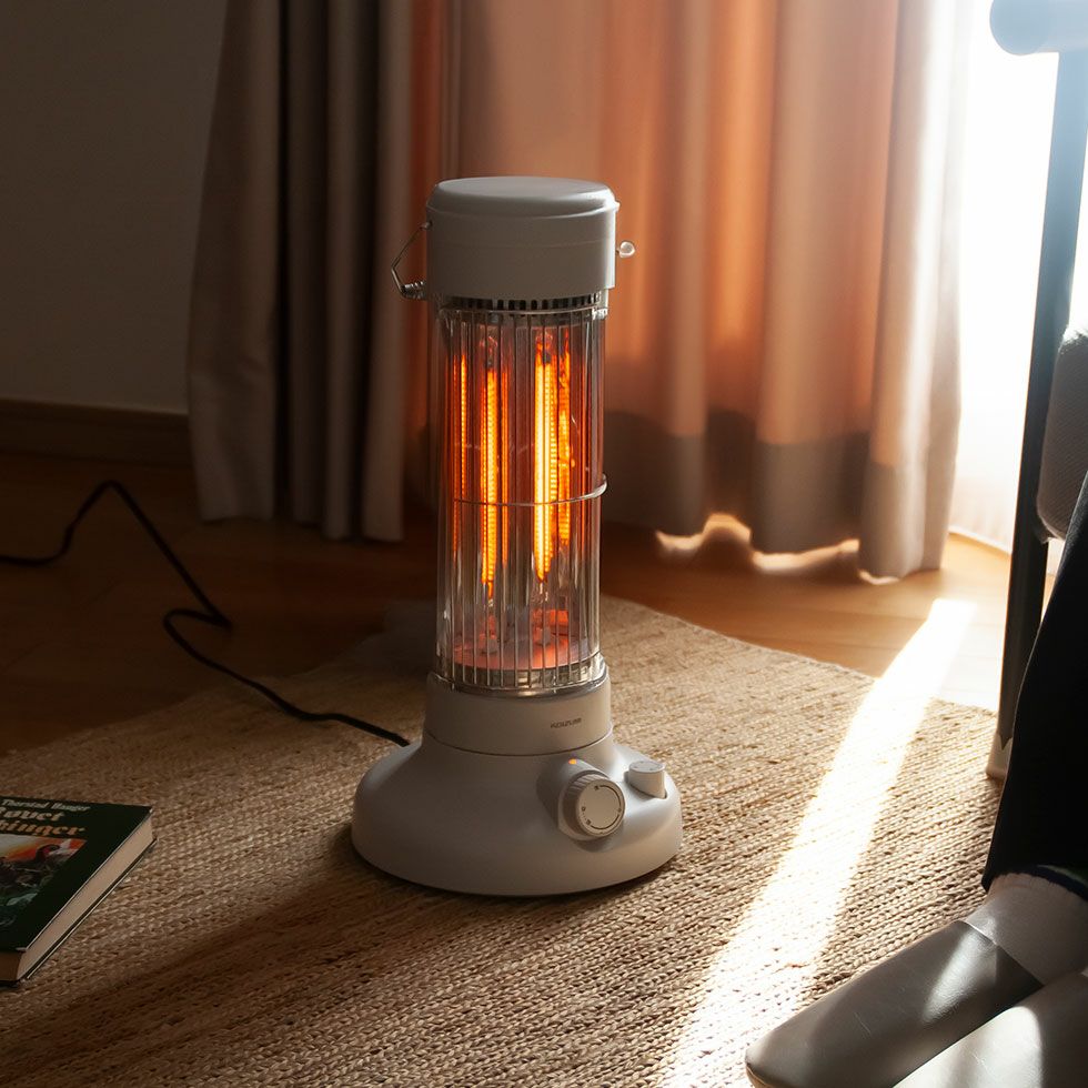 カーボンヒーターレトロデザイン遠赤電気ストーブKKH-0658 | コイズミ