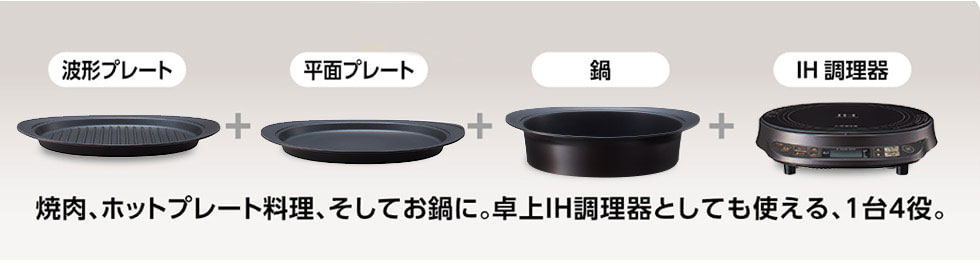 IHグリルなべKIH-1412 | コイズミオンラインショップ