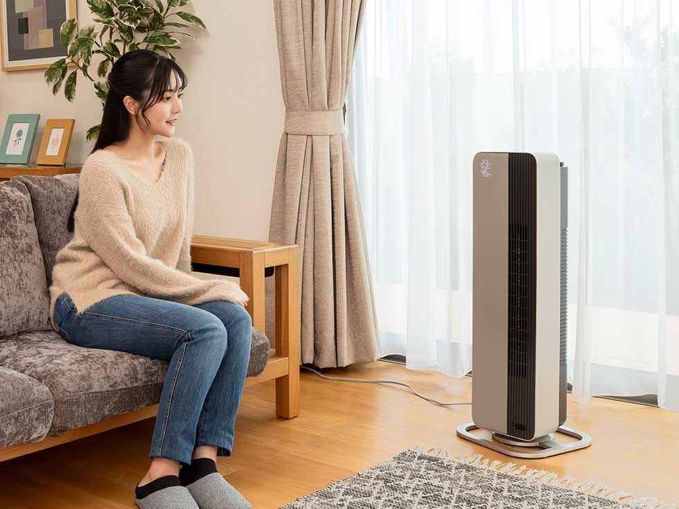 販売終了】ホット＆クールプレミアムタワーファンKHF-12233 | コイズミ