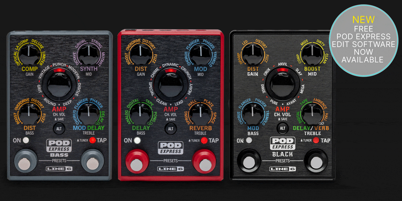 Line 6 | POD Express | Ultra-Portable Amp and Effects Processor