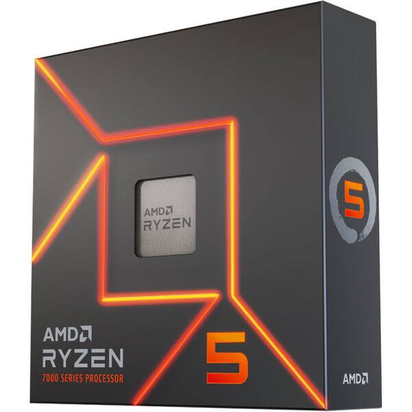 Procesor AMD Ryzen 5 7600X, 4.7GHz/5.3GHz, Socket AM5, 100