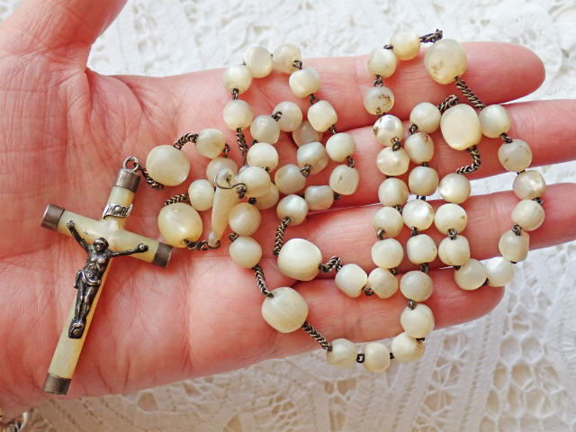 白蝶貝マザーオブパール珠】【チェーンパーツ類シルバー製】【白蝶貝