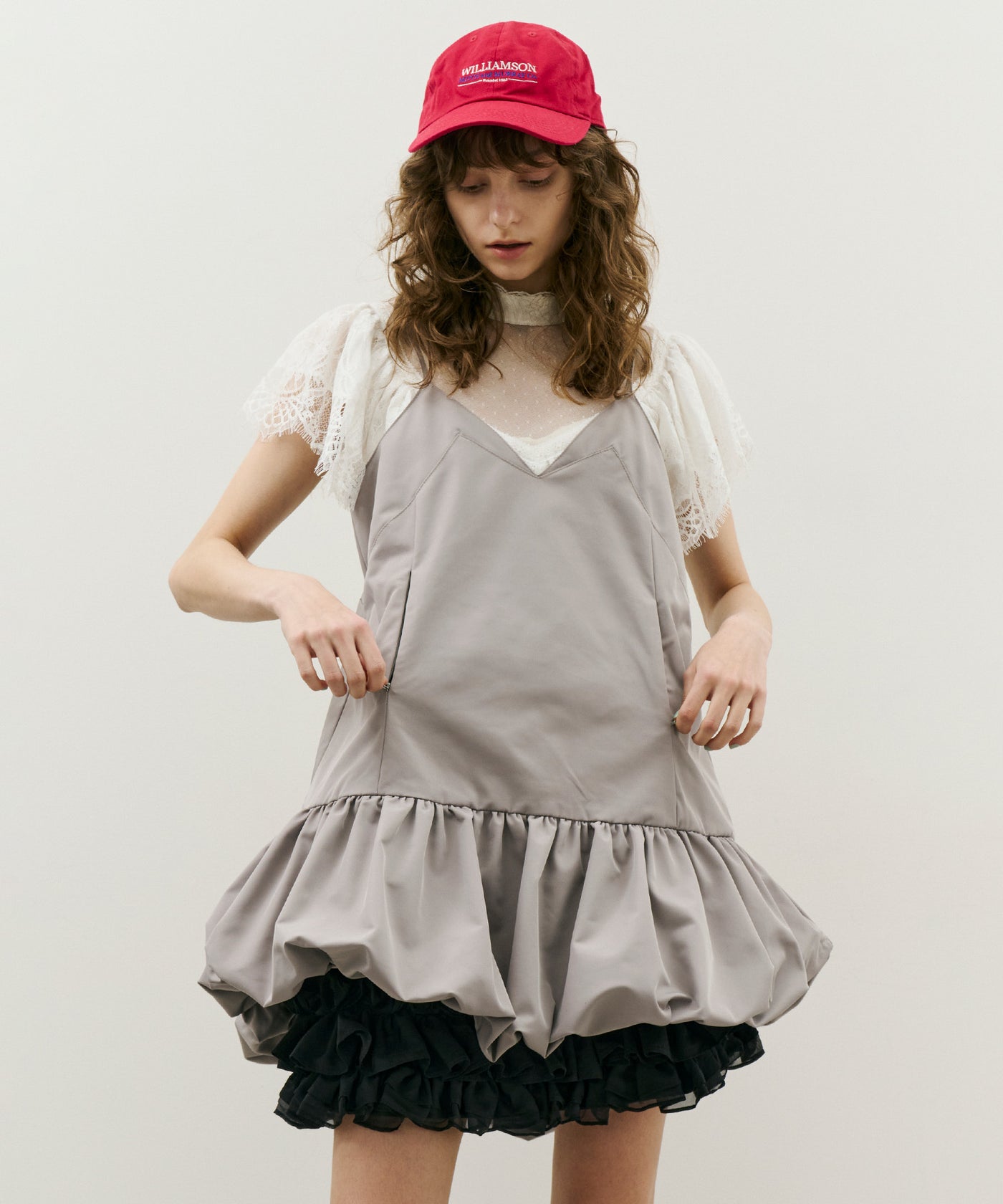 J1U by LA BELLE ETUDE】裾バルーンボリュームキャミチュニック – LA