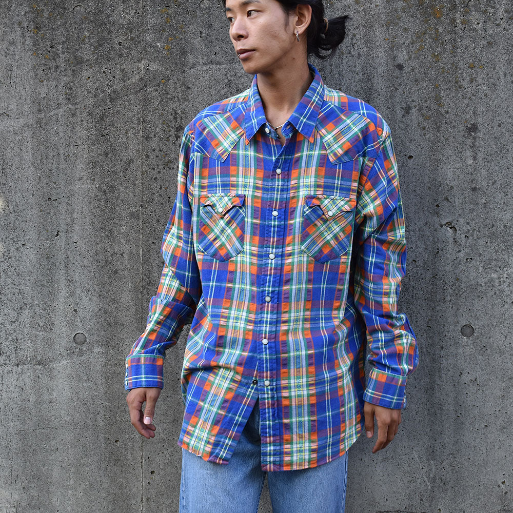 90's Polo Ralph Lauren/ポロ ラルフ ローレン チェック ウエスタン
