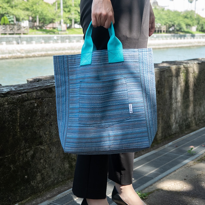 阿波しじら織・カラフルトートバッグ（大） | Lacycle mall