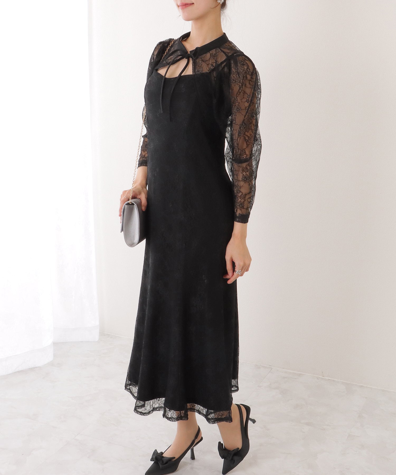 3WAY レース ボレロ付き キャミソール ワンピース – Lace Ladies