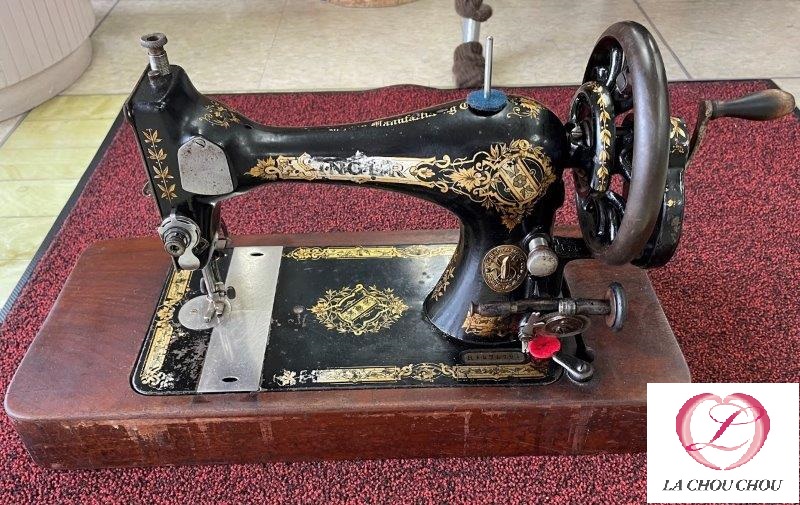 SINGER シンガー アンティークミシン 豪華キャビネット使用 修理