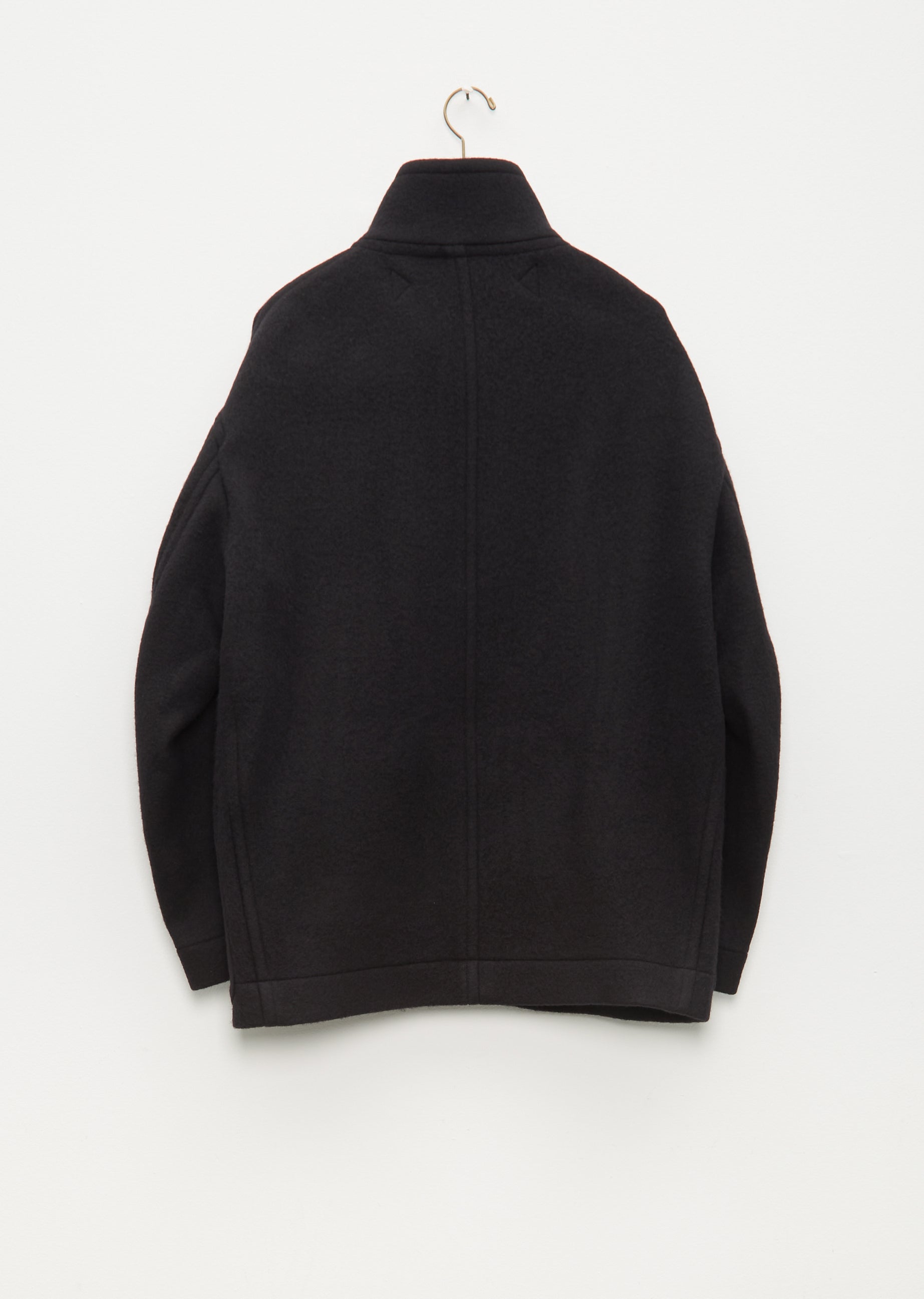 Men's Boxy Duffle Coat — Black – La Garçonne