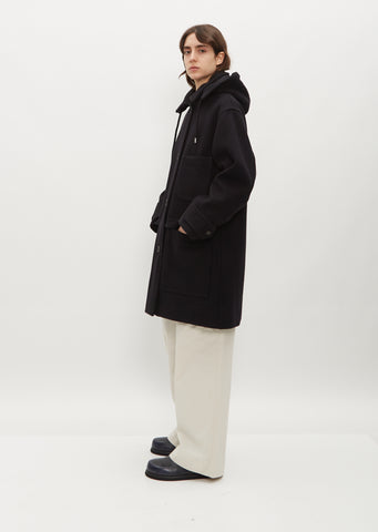 Hooded Wool Coat – La Garçonne