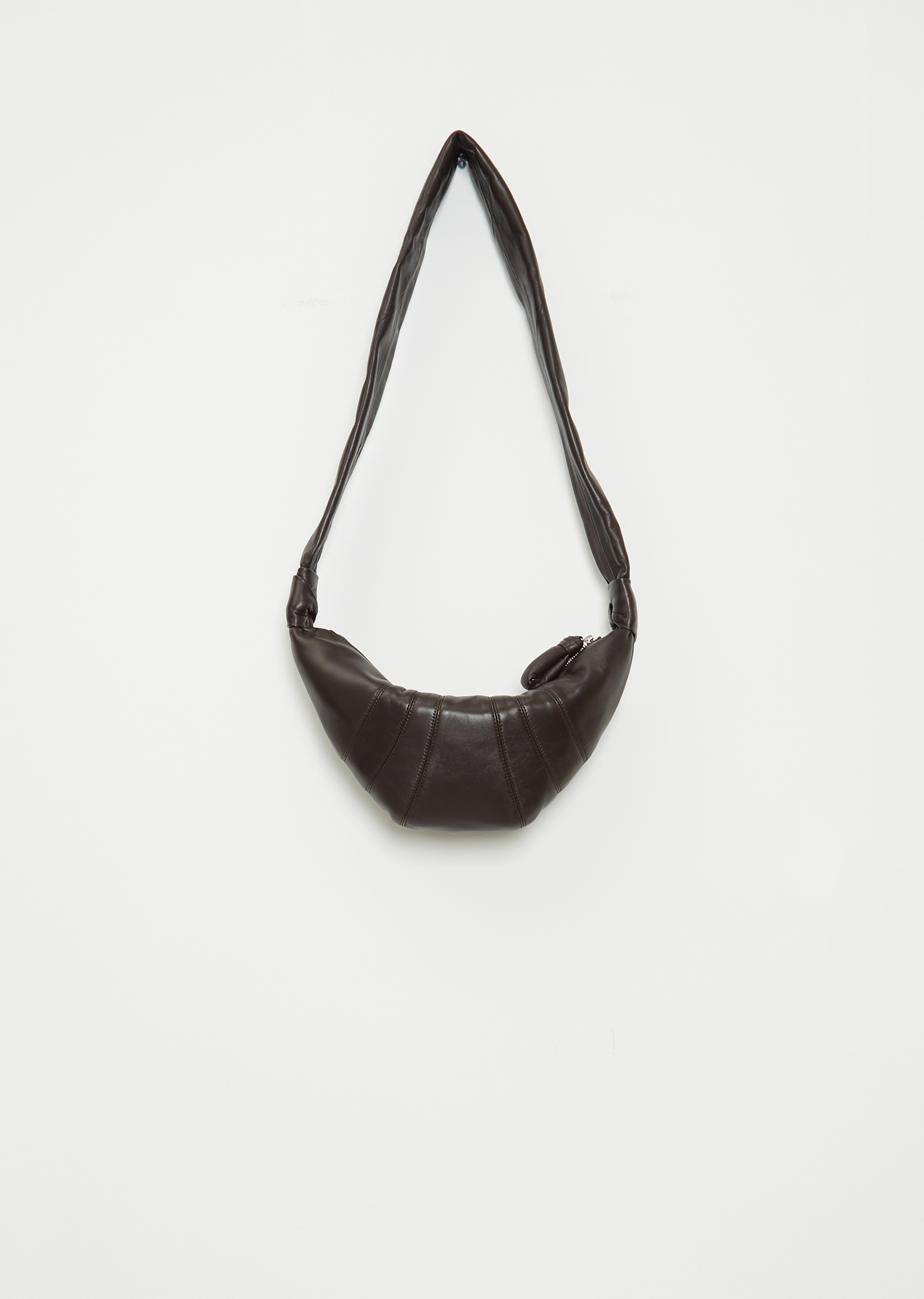 Small Croissant Bag — Dark Chocolate – La Garçonne