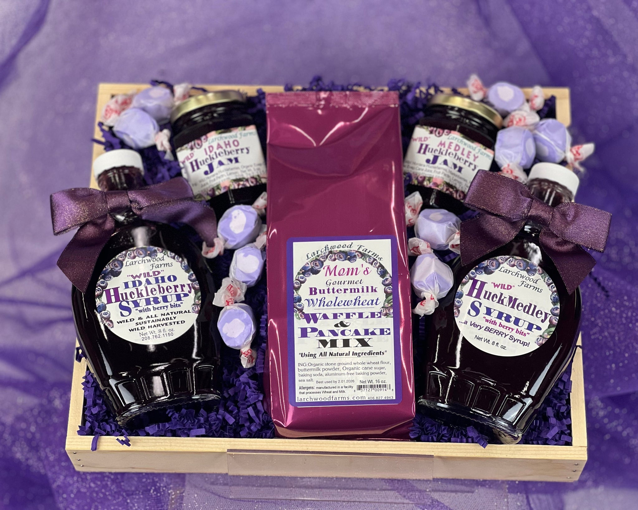 Uber Hucklberry Morning Gift Basket Crafted by Larchwood Farms