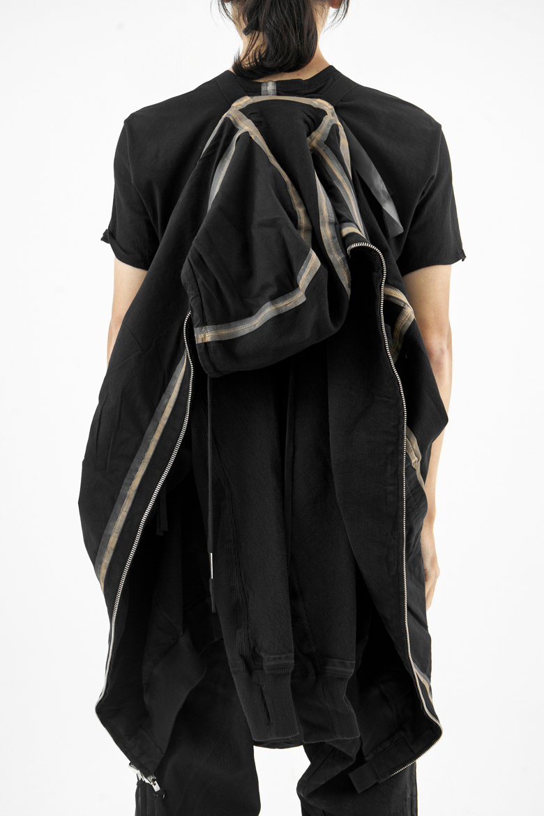 BORIS BIDJAN SABERI | HYBRID ZIPPER3.1 SEAM TAPED JACKET BLACK | L