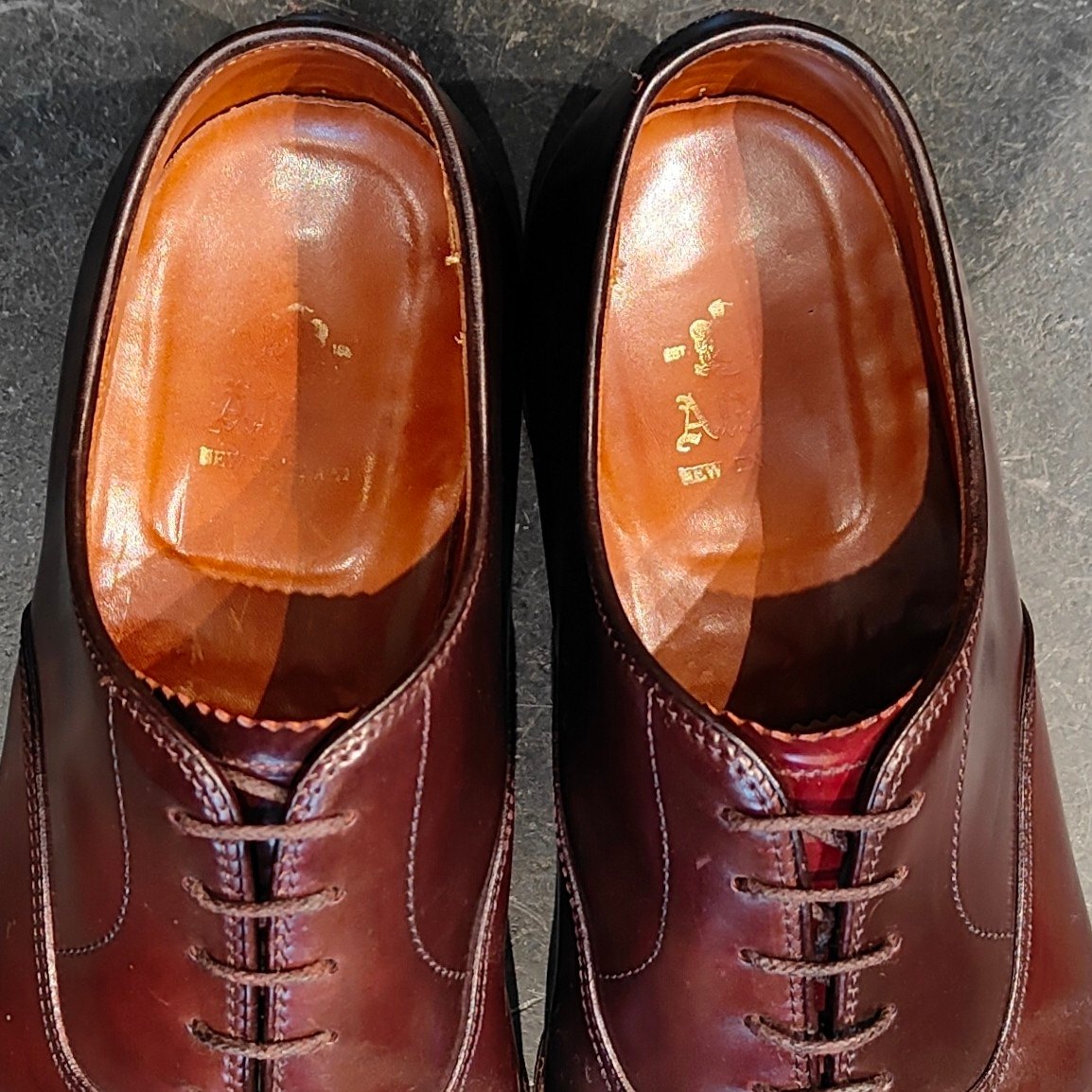 美品 【ALDEN】オールデン 9015 パンチドキャップトゥオックスフォード