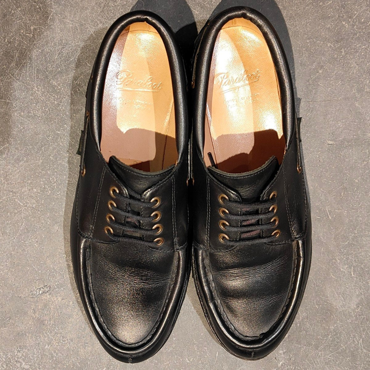 極美品 【Paraboot】パラブーツ シメイ Uチップ カーフ ブラック