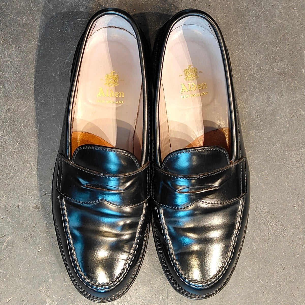 使用数回 【ALDEN】オールデン 987 ペニーローファー コードバン