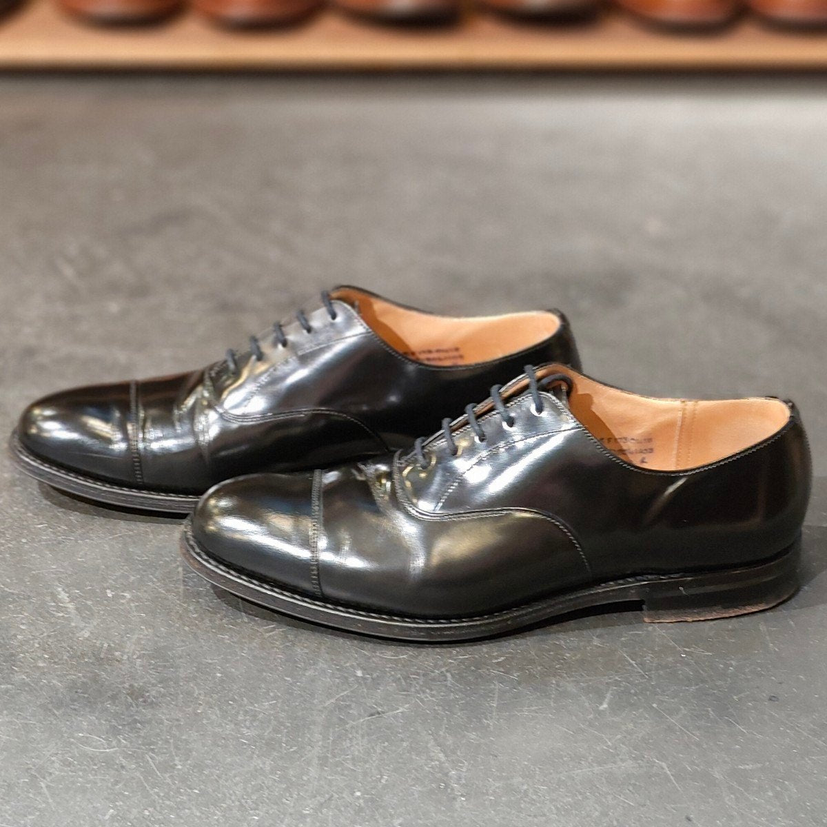 美品【Church's】チャーチ コンサル ストレートチップ ポリッシュド