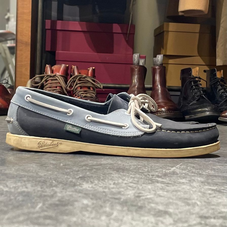 PARABOOT】パラブーツ バース デッキシューズ ヌバック ブルー
