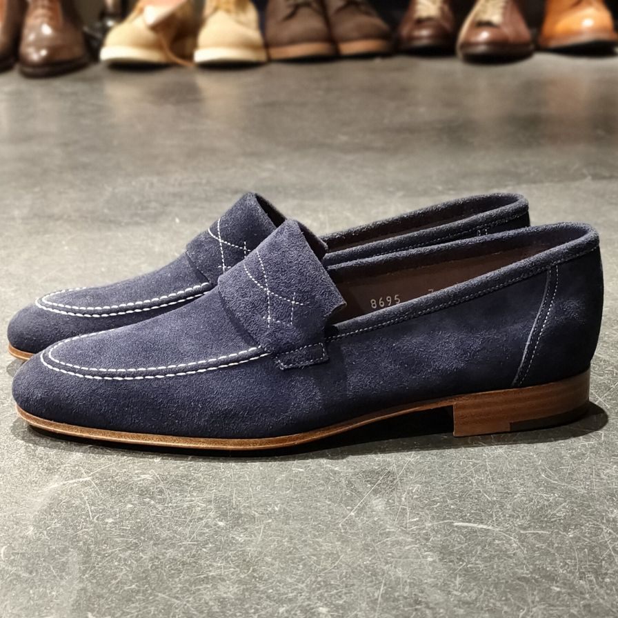 JOHN LOBB】ジョンロブ YARDLEY スエードシューズ カーフ ネイビー