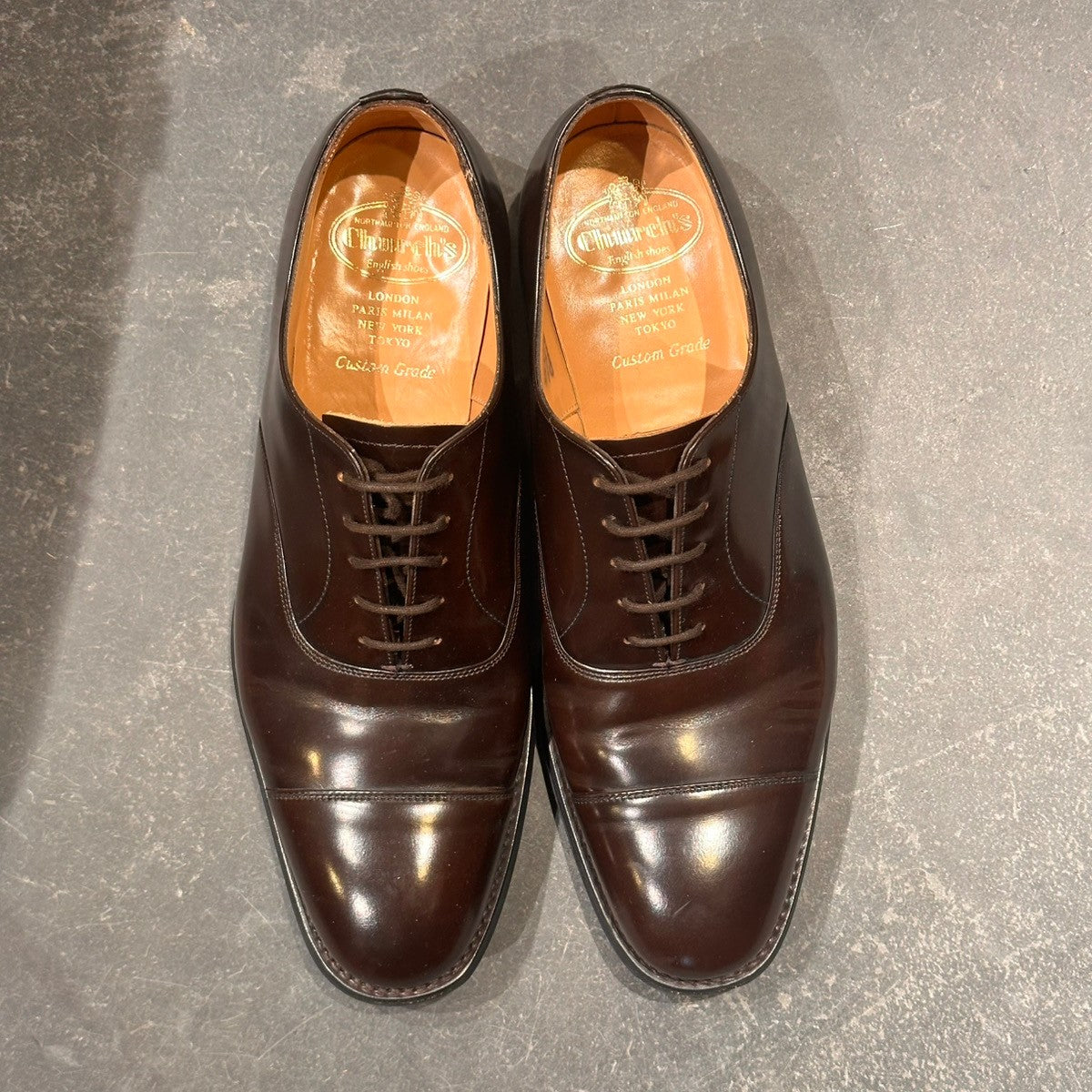 美品【Church's】チャーチ コンサル 5都市 ストレートチップ