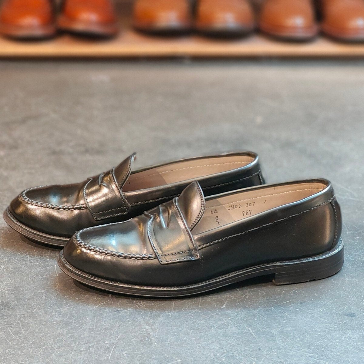 極美品 【ALDEN】オールデン 987 ペニーローファー コードバン