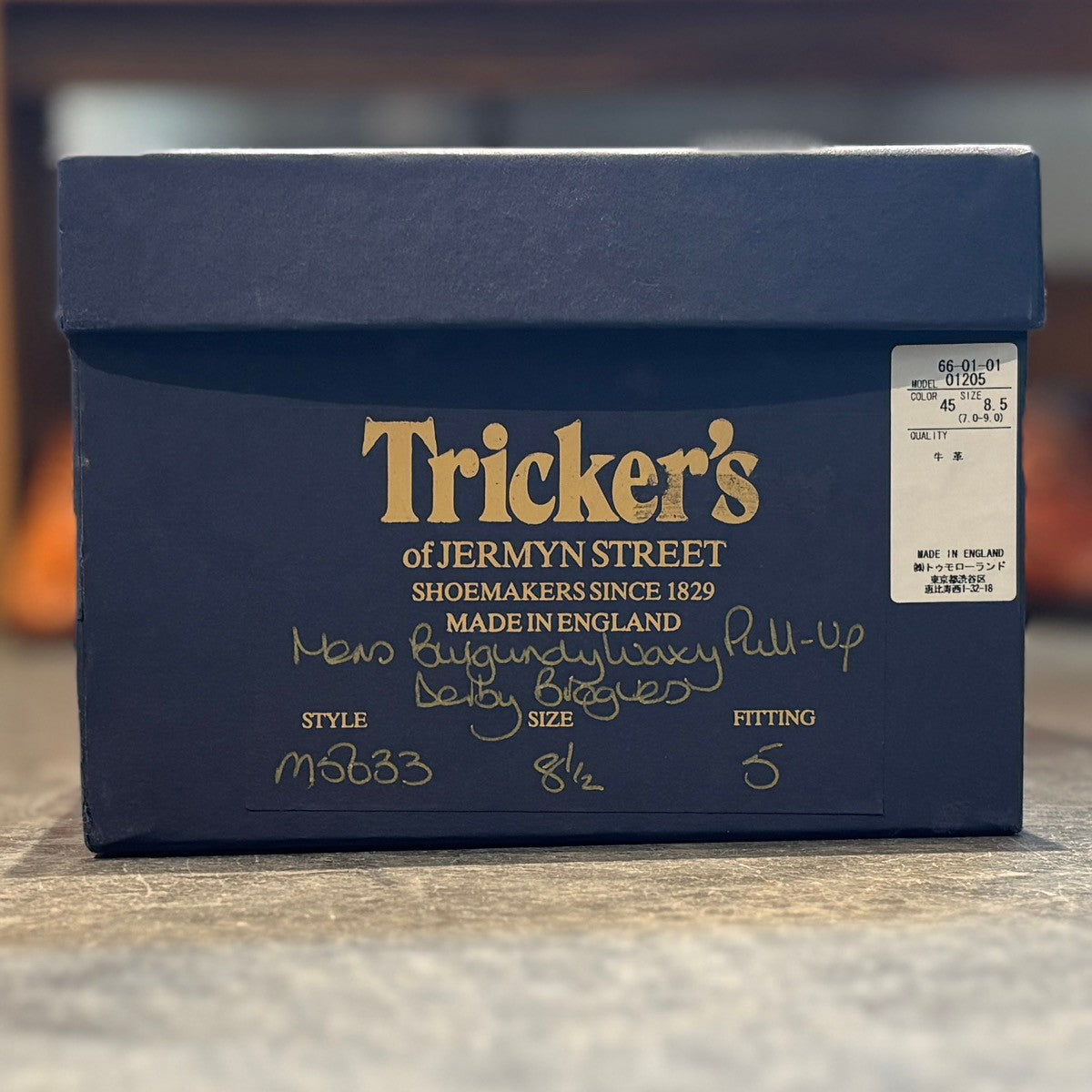 Tricker's】トリッカーズ トゥモローランド別注 M5633 バートン