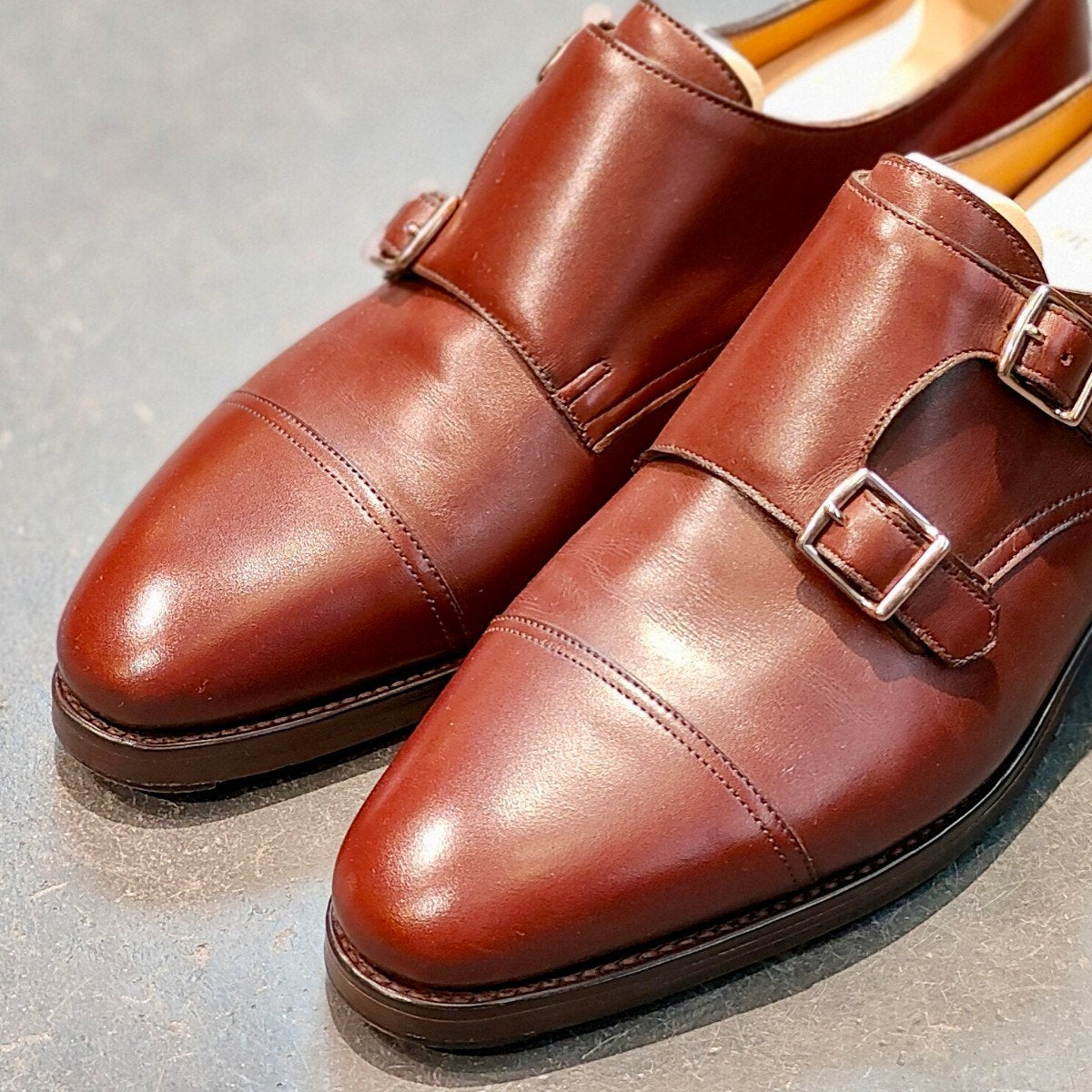使用数回 【JOHNLOBB】ジョンロブ ウィリアム ダブルモンク カーフ