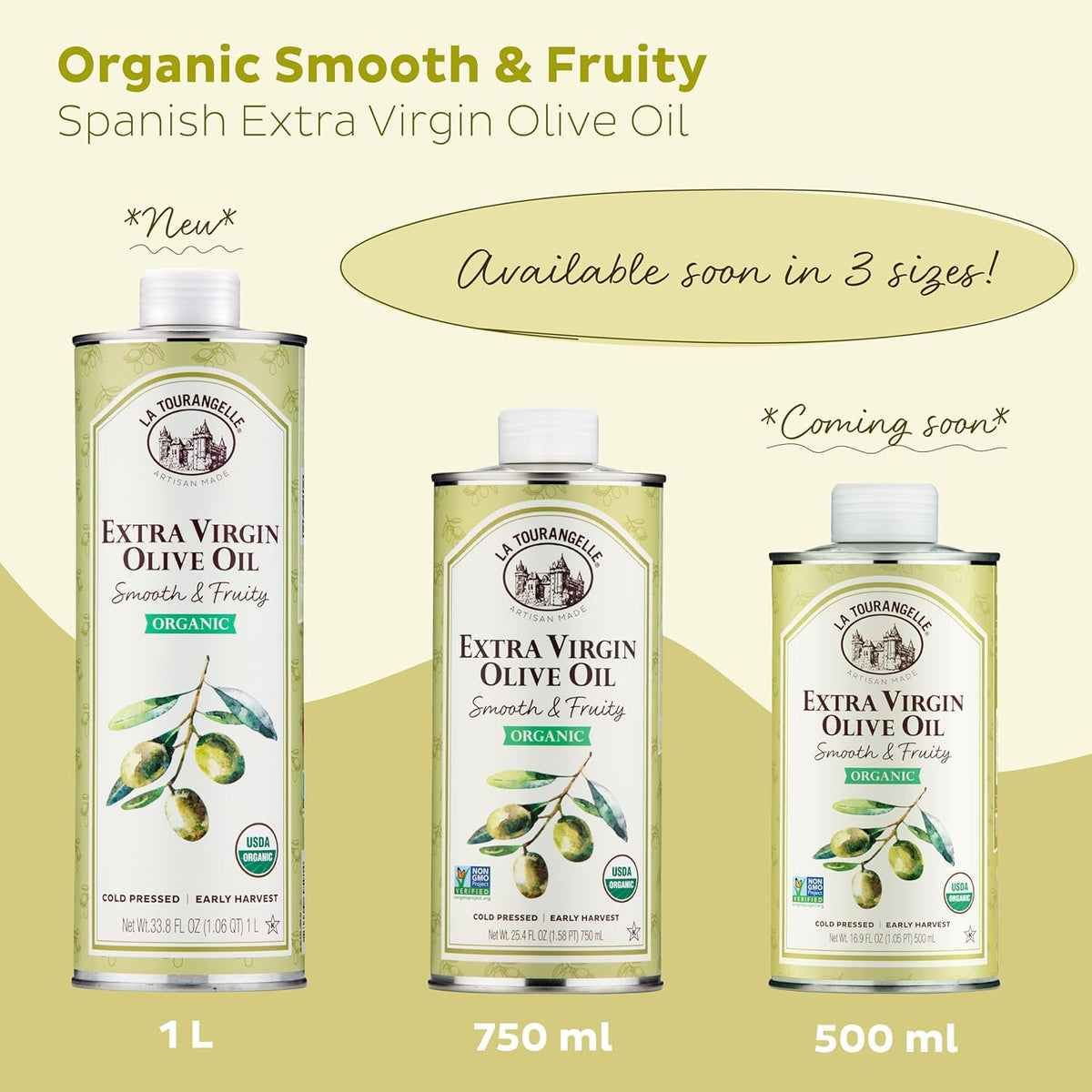 Organic Smooth & Fruity Extra Virgin Olive Oil – La Tourangelle