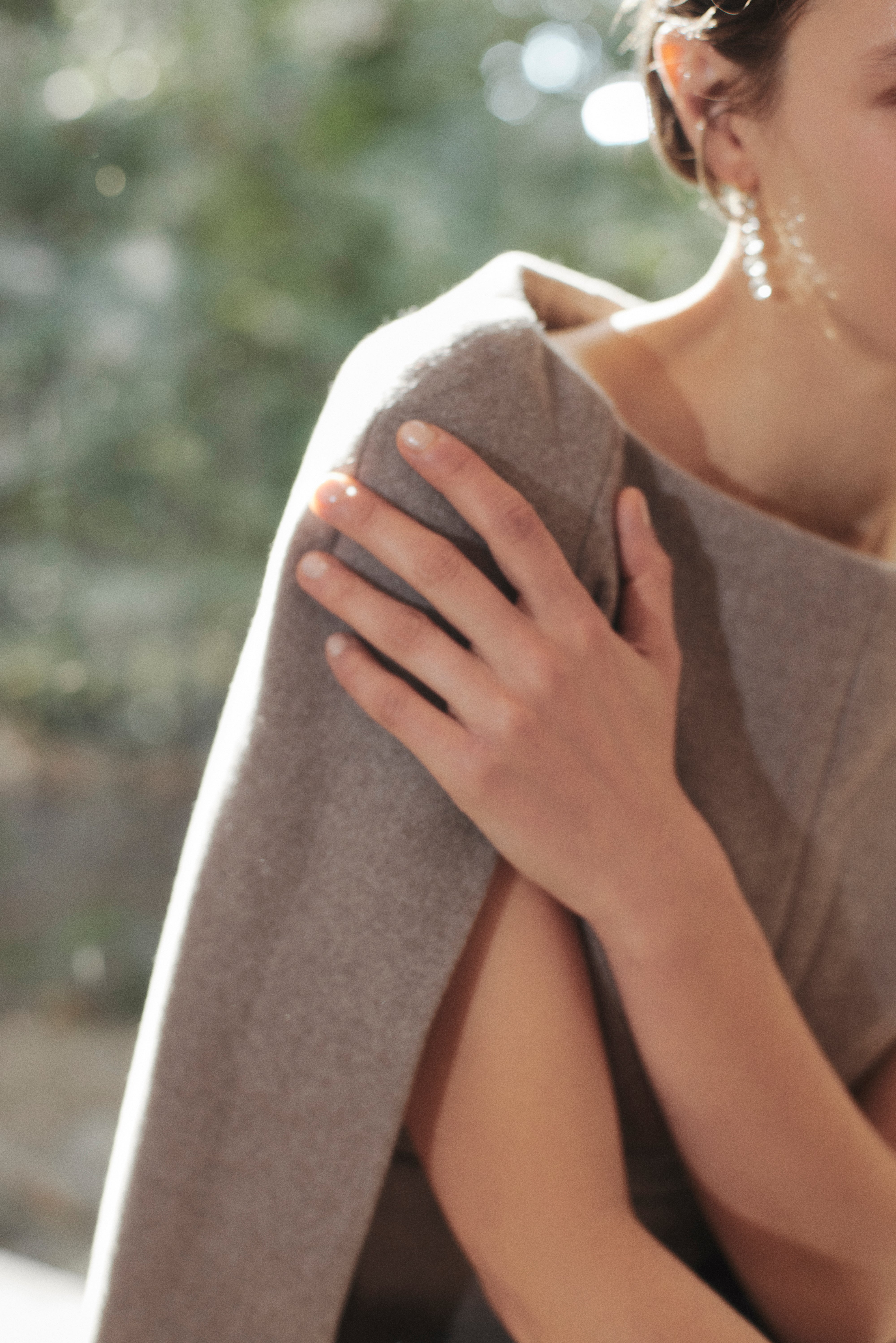 再販売】Narrow line Cape Dress – L'AUBE BLANC