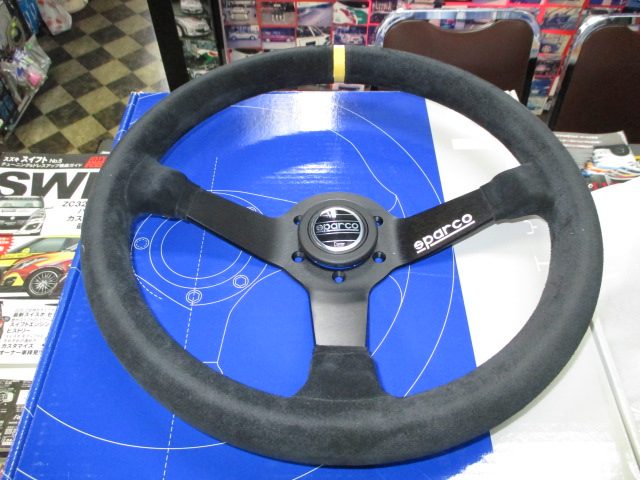SPARCO スパルコ ステアリング R345 ブラックスエード – ラ・アン