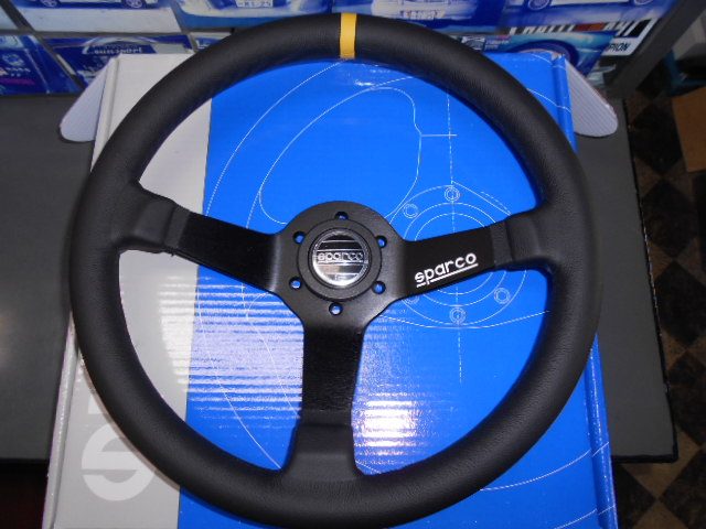 SPARCO スパルコ ステアリング R345 ブラックレザー – ラ・アン