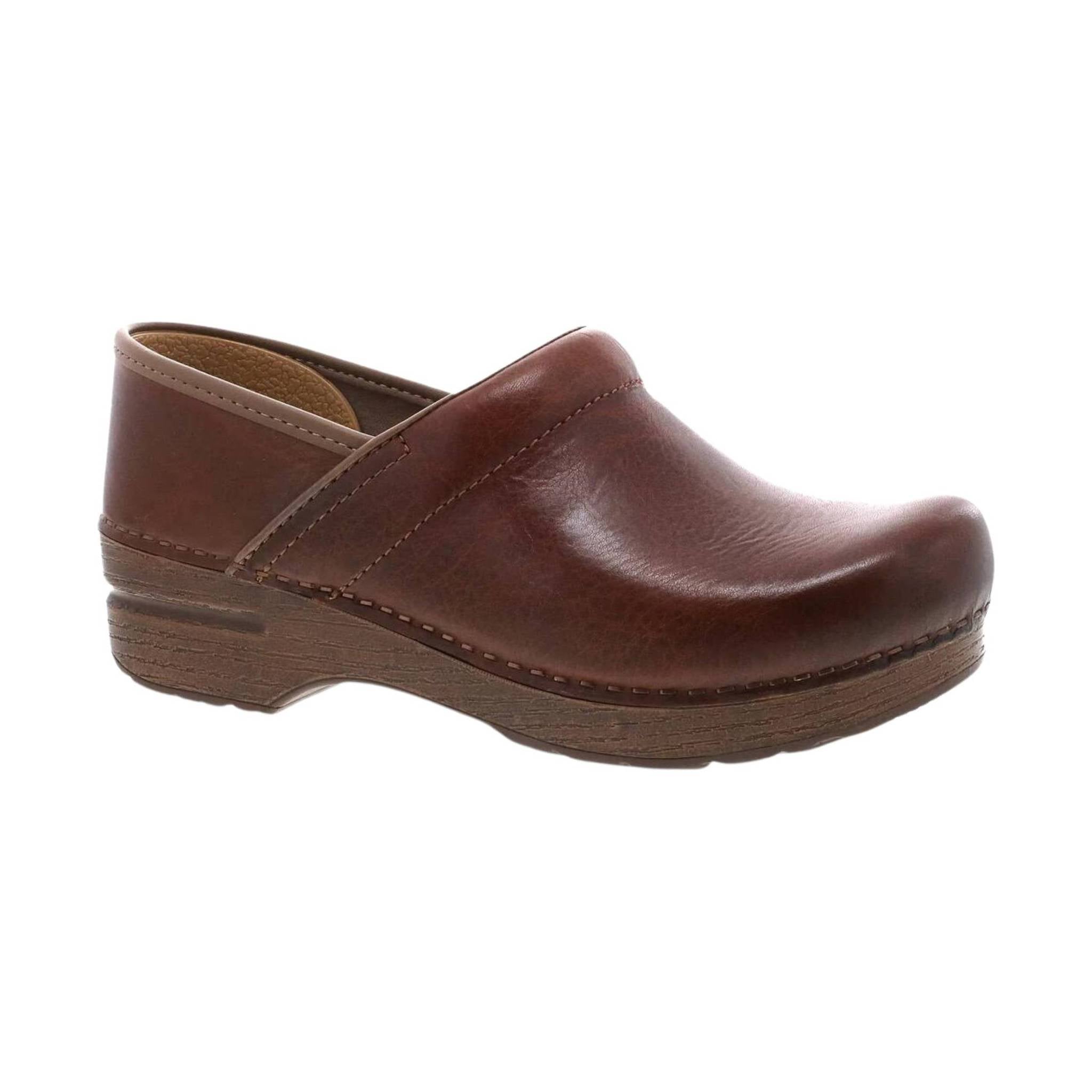 Dansko Women's Professional - Saddle Full Grain – Lenny's Shoe