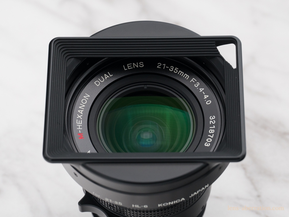2焦点レンズ】KONICA M-HEXANON DUAL 21-35mm F3.4-4 外観レビュー