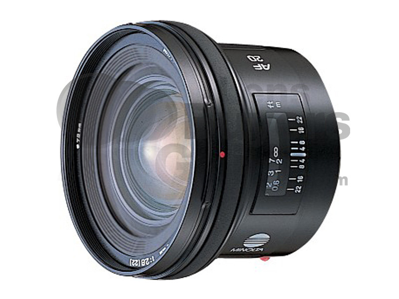 Minolta AF 20mm f/2.8 lens reviews, specification, accessories