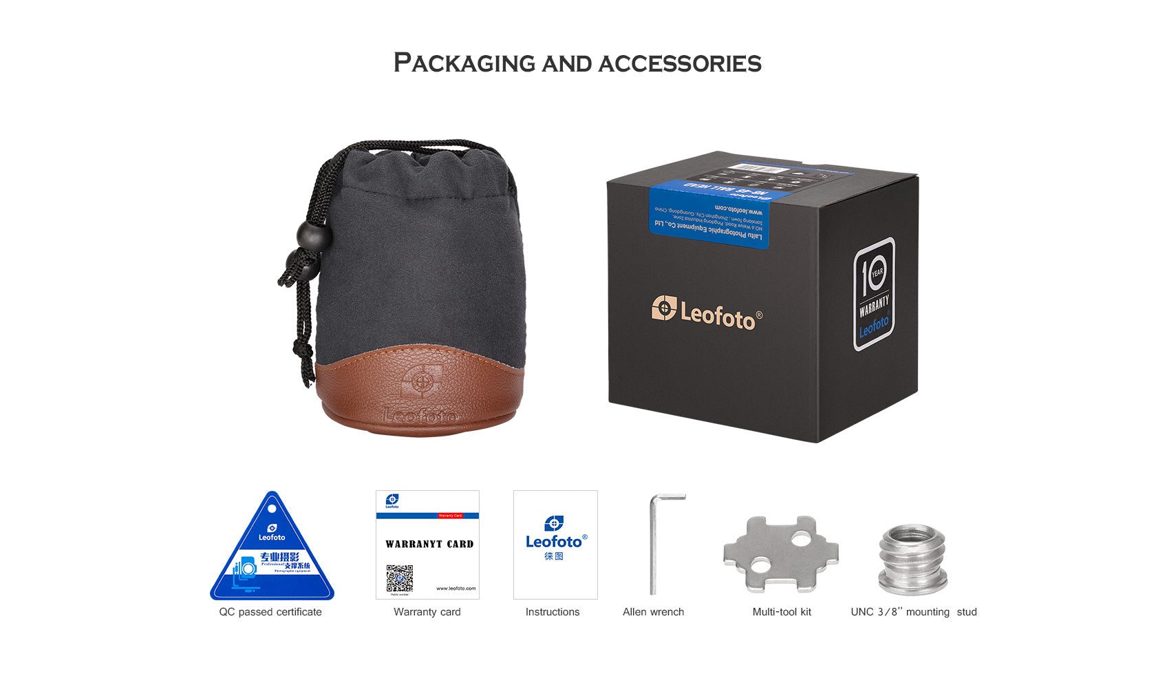 Leofoto XB-32 Ball Head With BPL-50 Quick Release Plate | Arca Compati