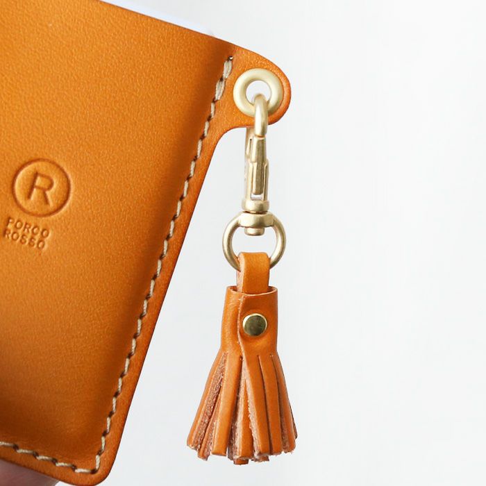 カラビナタッセルチャーム[sokunou] ｜革鞄・革小物のPORCO ROSSO