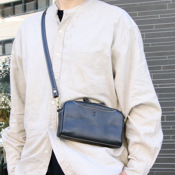 スクエアクラッチショルダー[nouki3] ｜革鞄・革小物のPORCO ROSSO