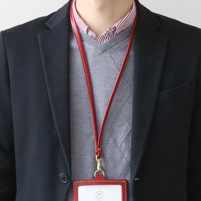 ネックストラップ[sokunou] ｜革鞄・革小物のPORCO ROSSO（ポルコロッソ）