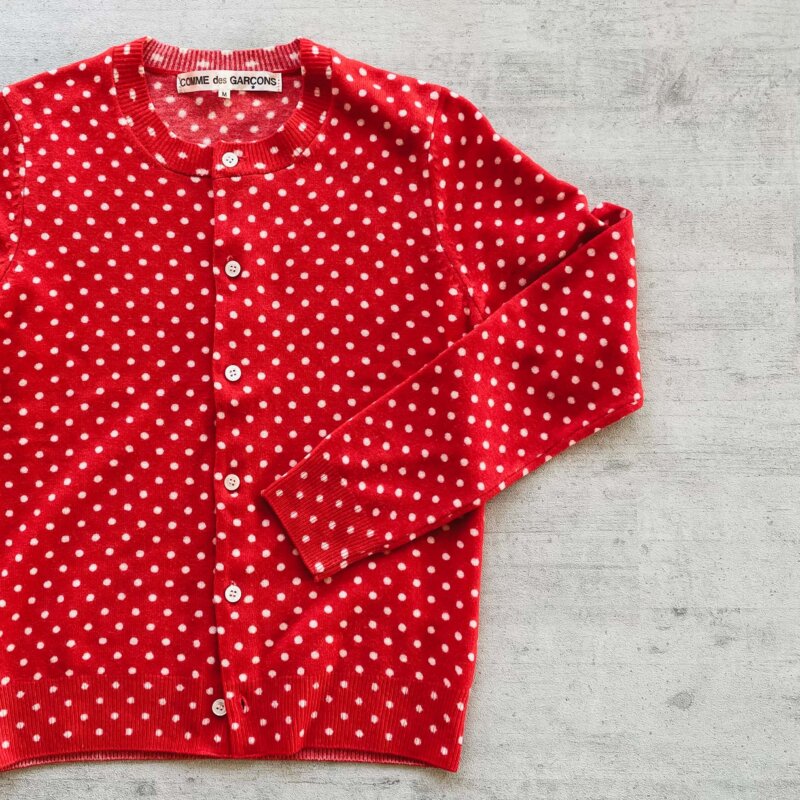 今日なに着てる？】コム・デ・ギャルソン水玉ニット | LEE