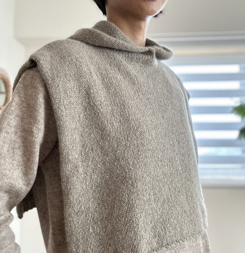 evam evaのフード付きスヌードがコーデのアクセントに | LEE