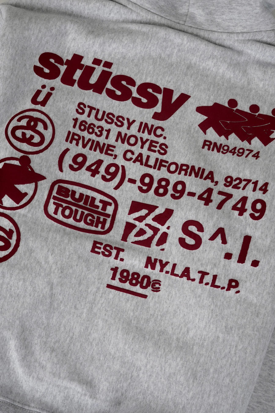 Stussy - GREY DNA ZIP HOOD – LE LABO STORE