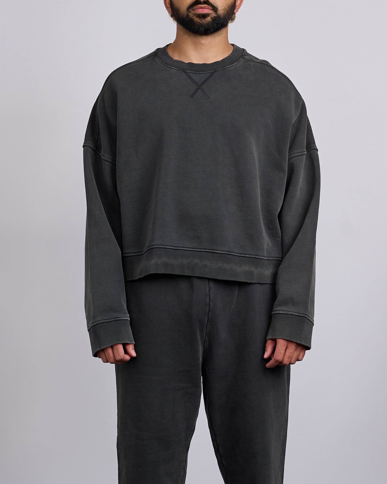 Entire Studios Box Crewneck Washed Black – LESS 17