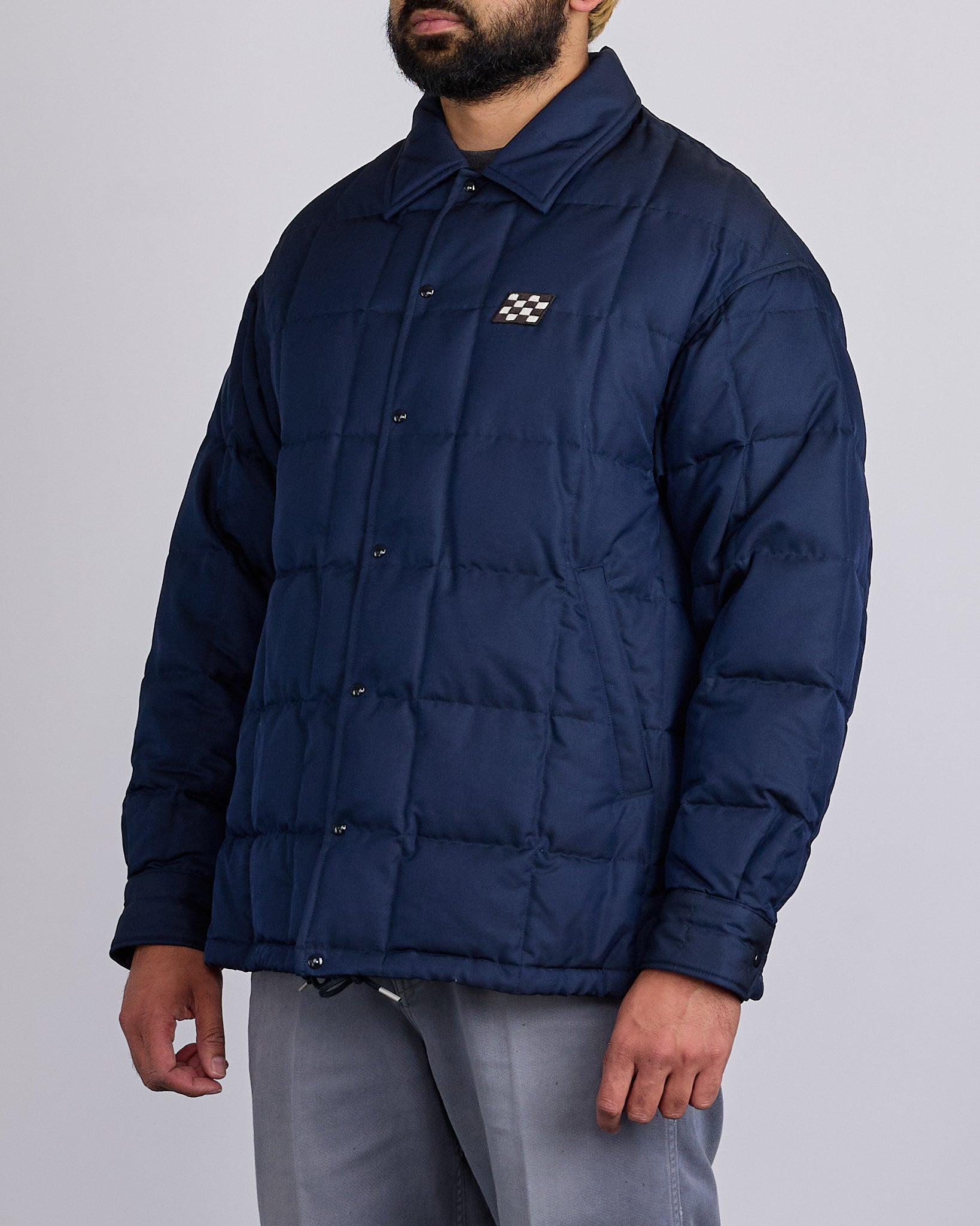visvim Motors Coach Down Quilted Jacket Navy – LESS 17