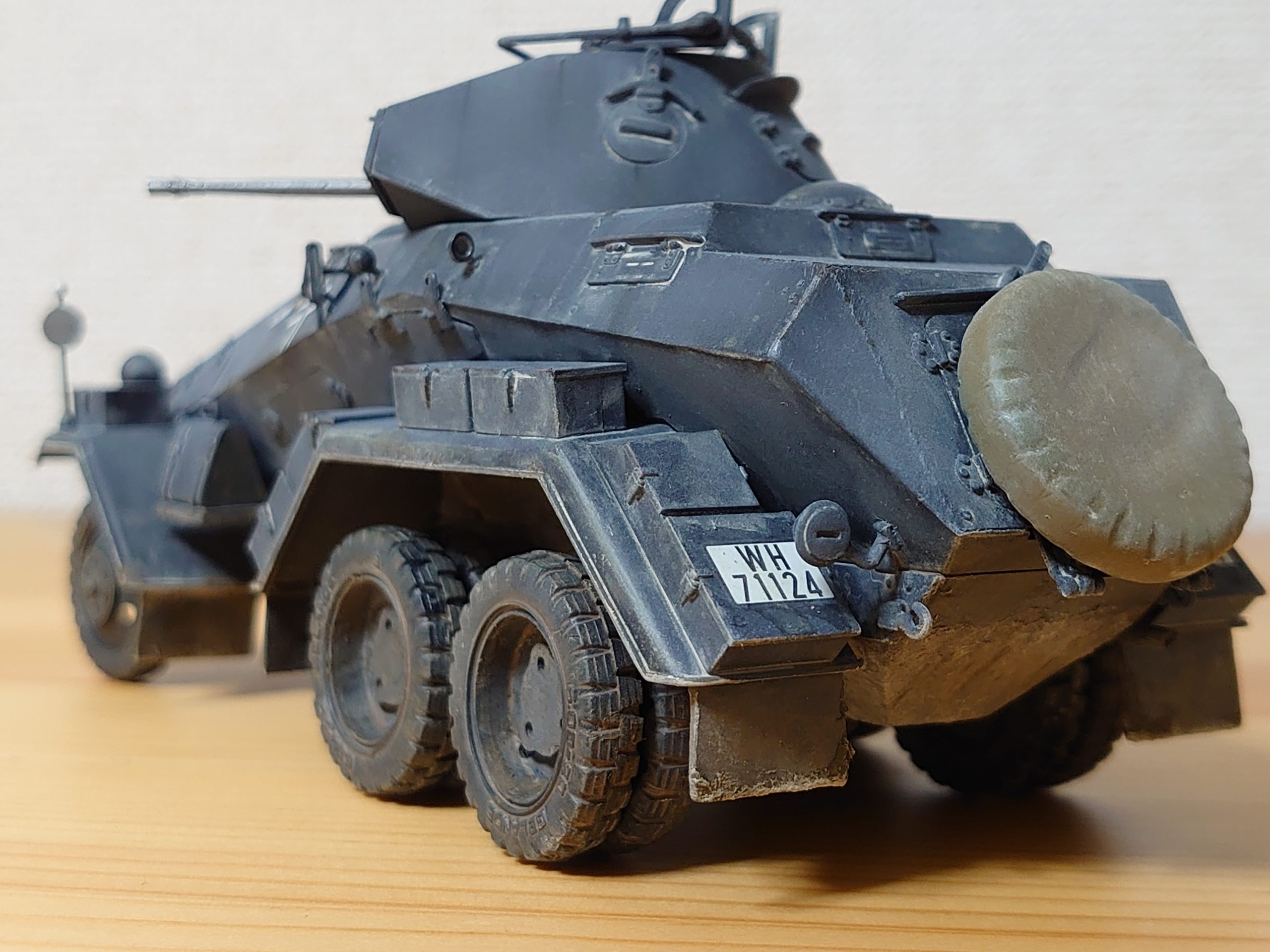 タミヤイタレリ 6輪重装甲車Sd.Kfz.231製作記③(完成) | 模型大隊戦闘日誌