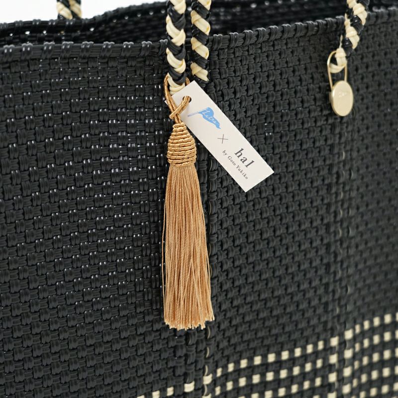 MERCADO BAG - Letra×hal ORIGINAL CHECK - Black / Cream (SHORT S