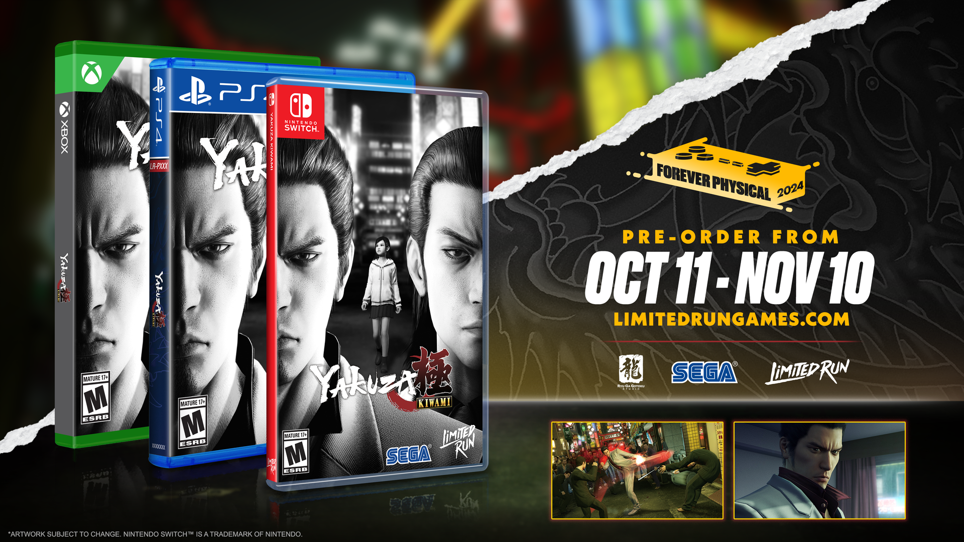 Yakuza Kiwami Standard Edition (Switch, PS4, Xbox) – Limited Run Games