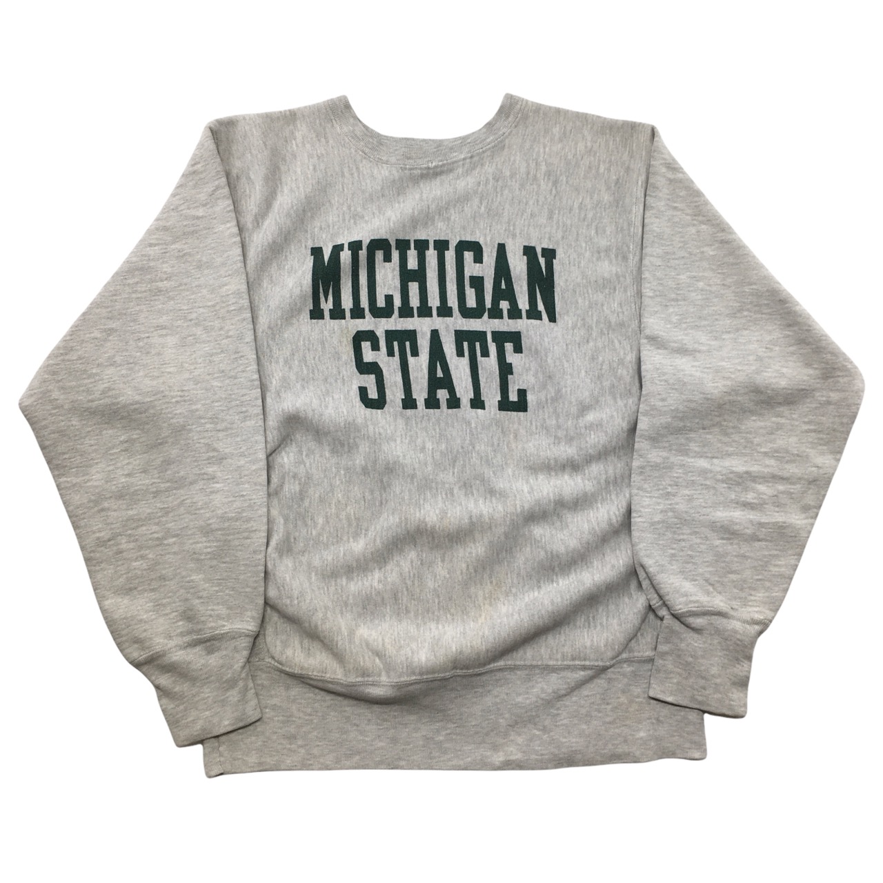 80s Champion Reverse Weave 染み込みプリント “MICHIGAN STATE” (SIZE